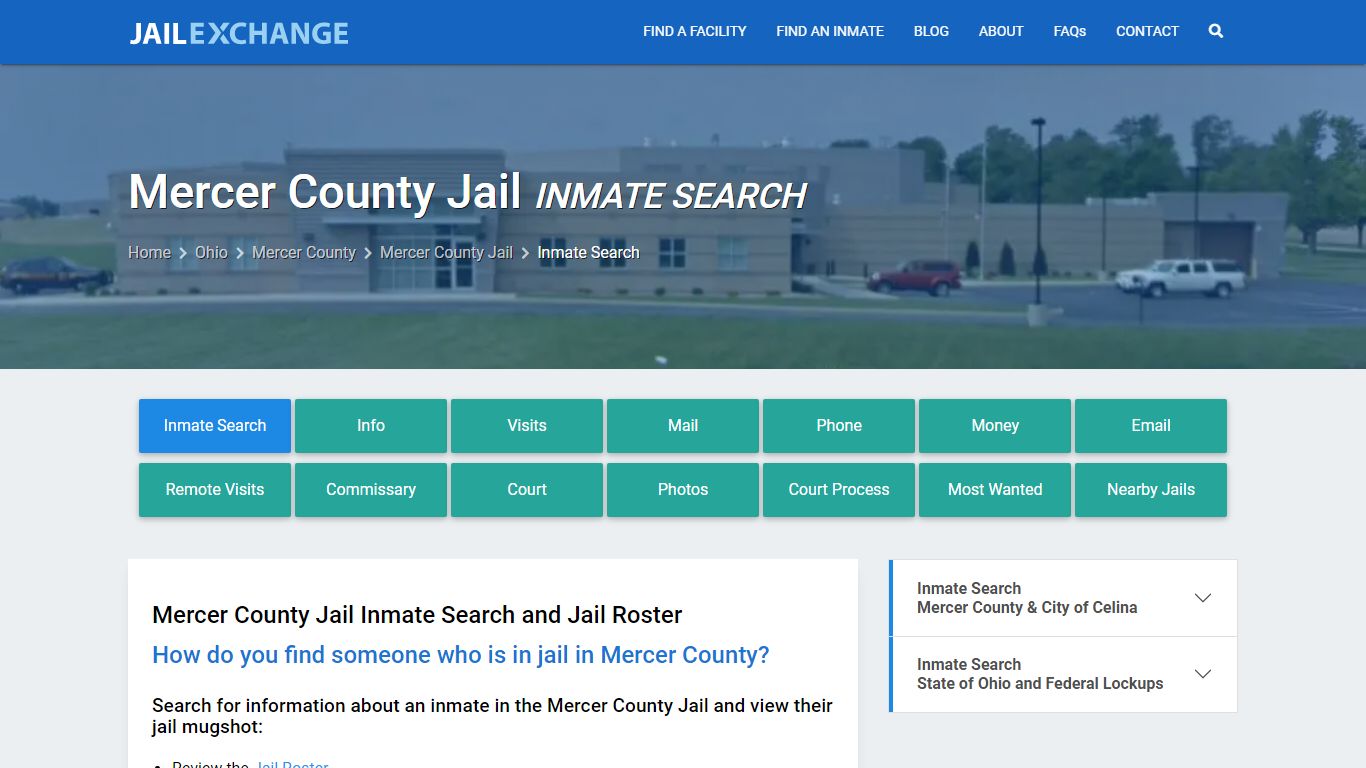 Inmate Search: Roster & Mugshots - Mercer County Jail, OH